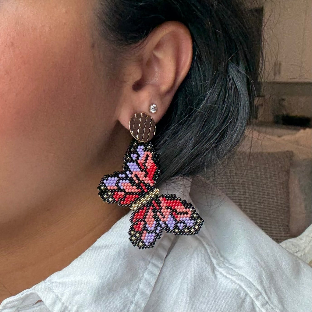 Purple and Red Butterfly