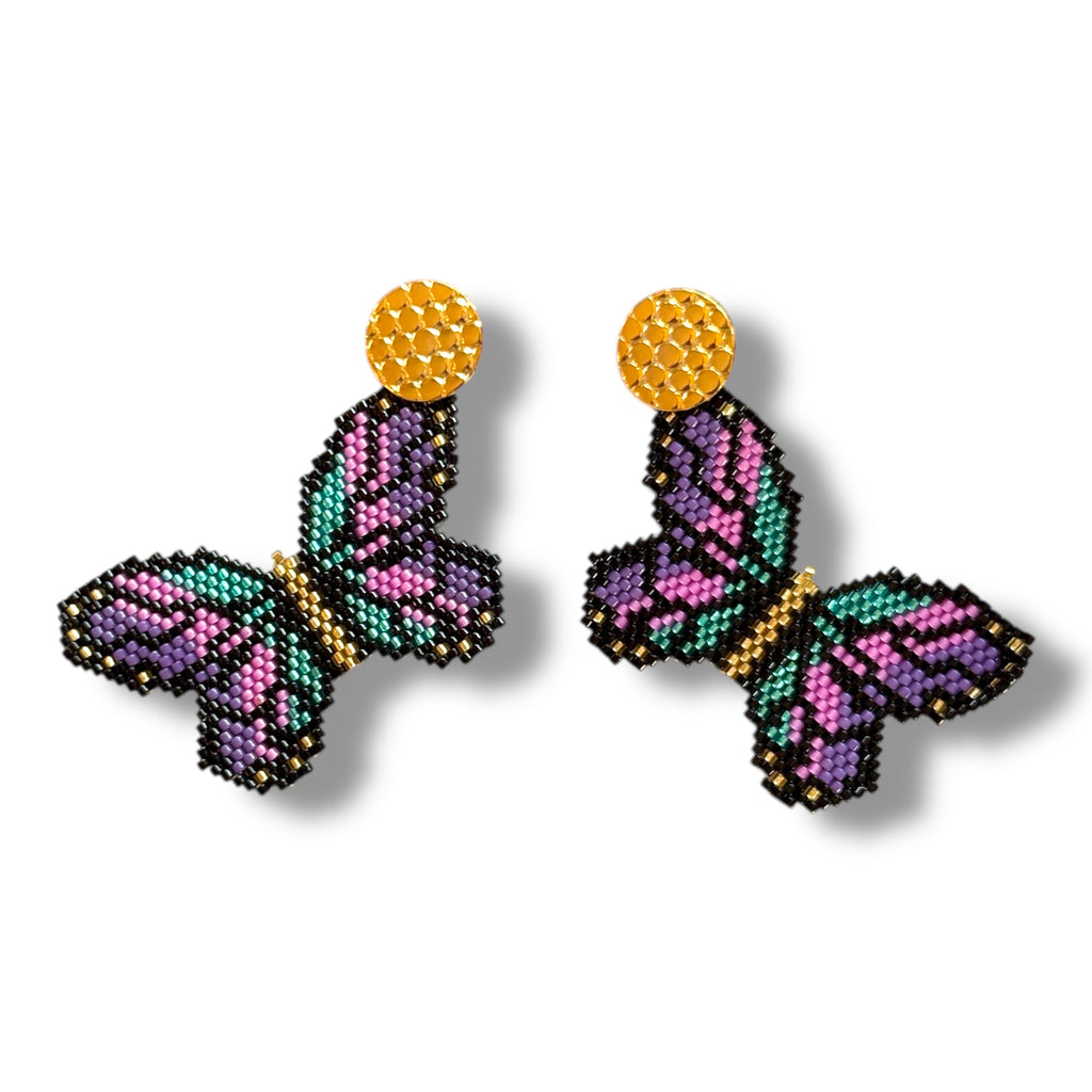 Purple and Turquoise Butterfly