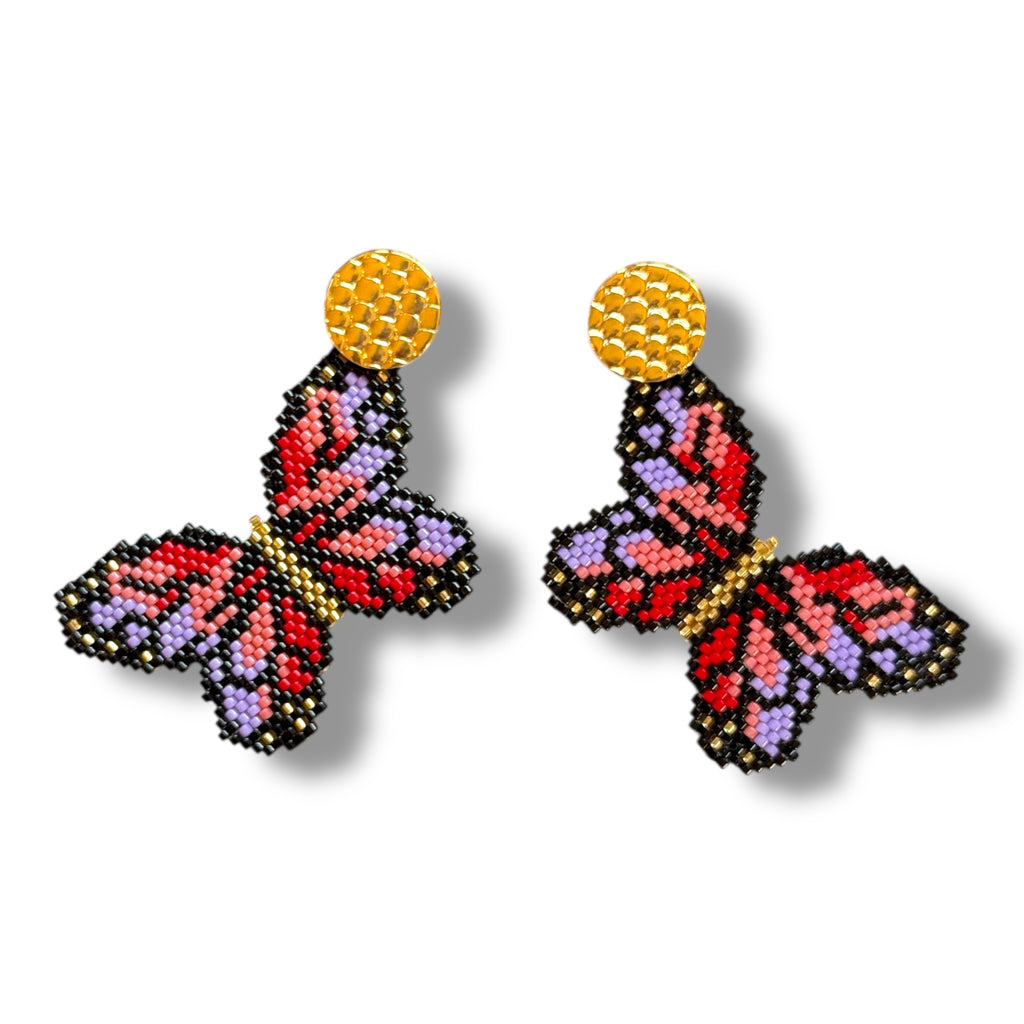 Purple and Red Butterfly