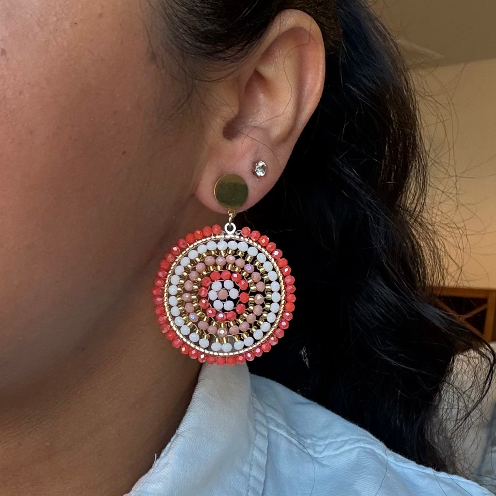 Peach Harmony Hoops