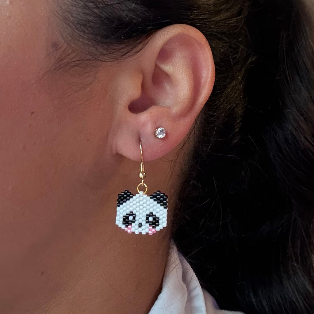 Panda Earrings