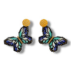 Dark Blue and White Butterfly