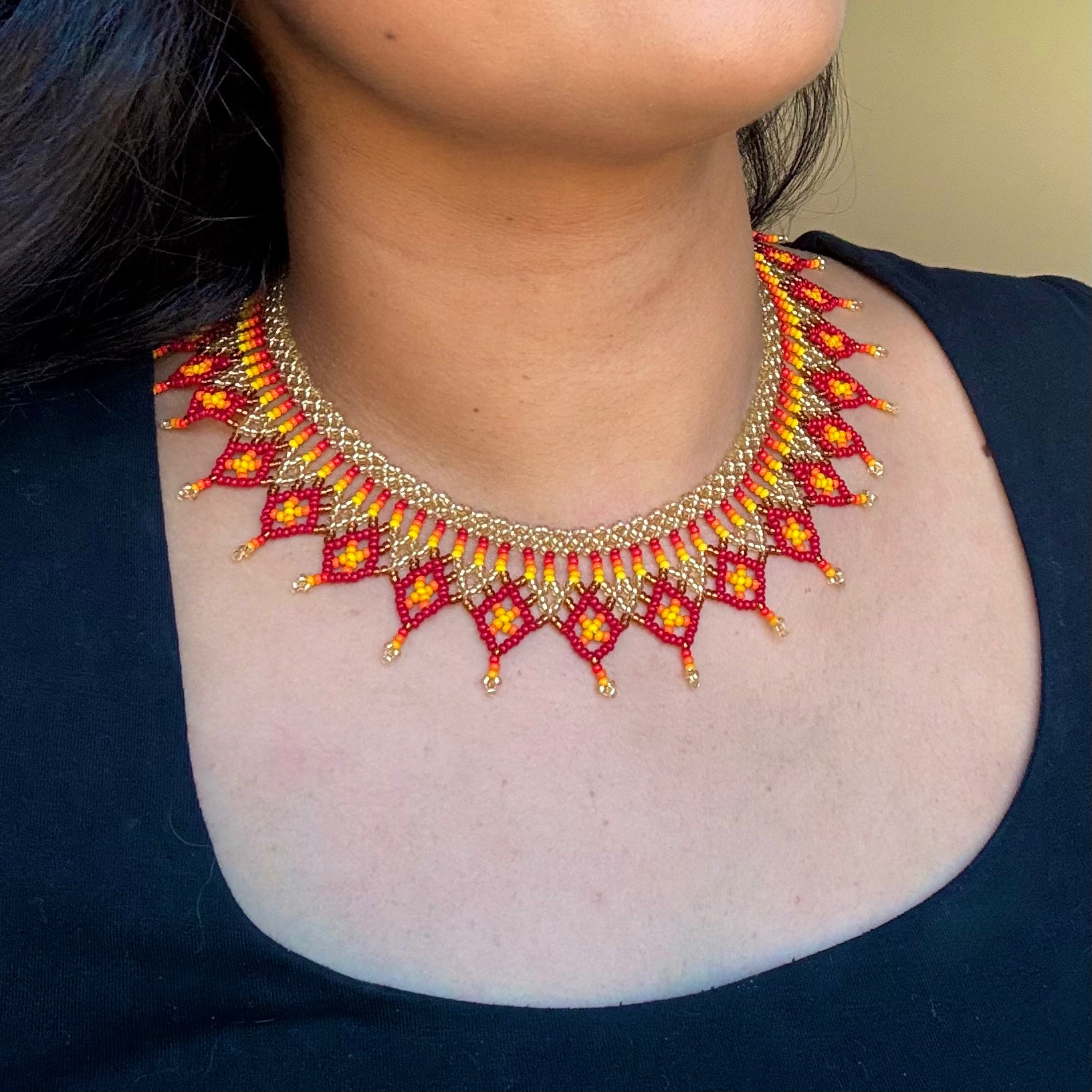 Red and Gold Choker
