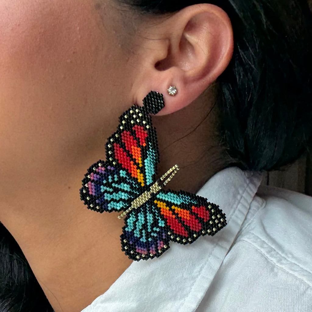 Red and Turquoise Butterfly