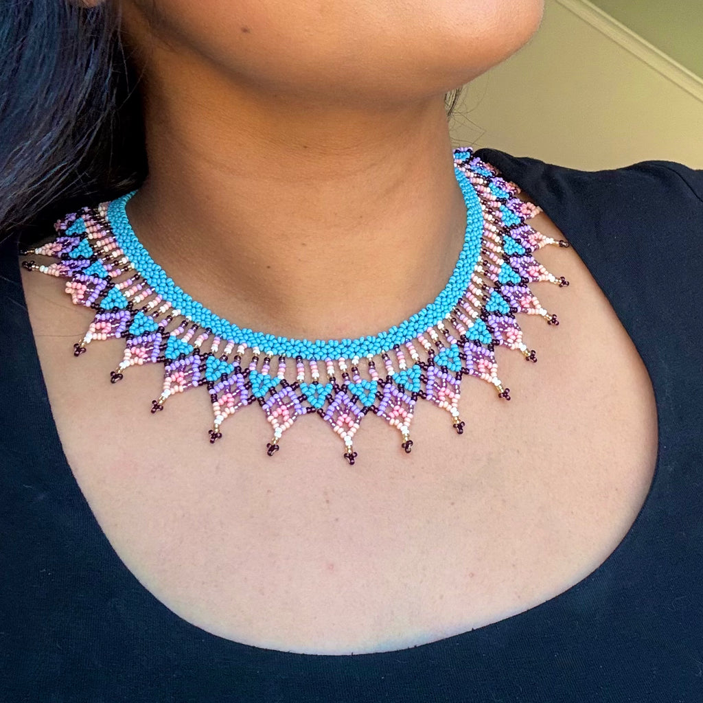 Blue and Purple Choker