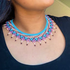 Blue and Purple Choker