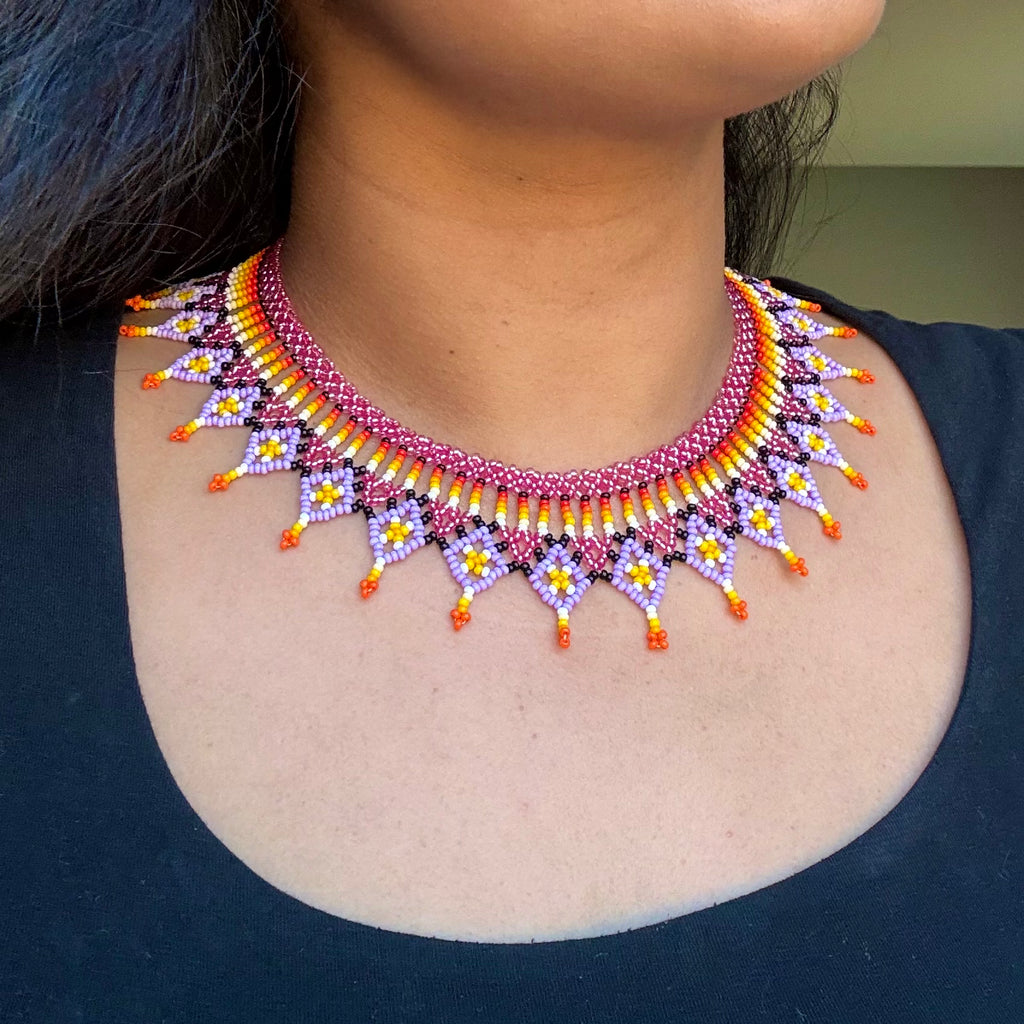 Pink and Purple Choker