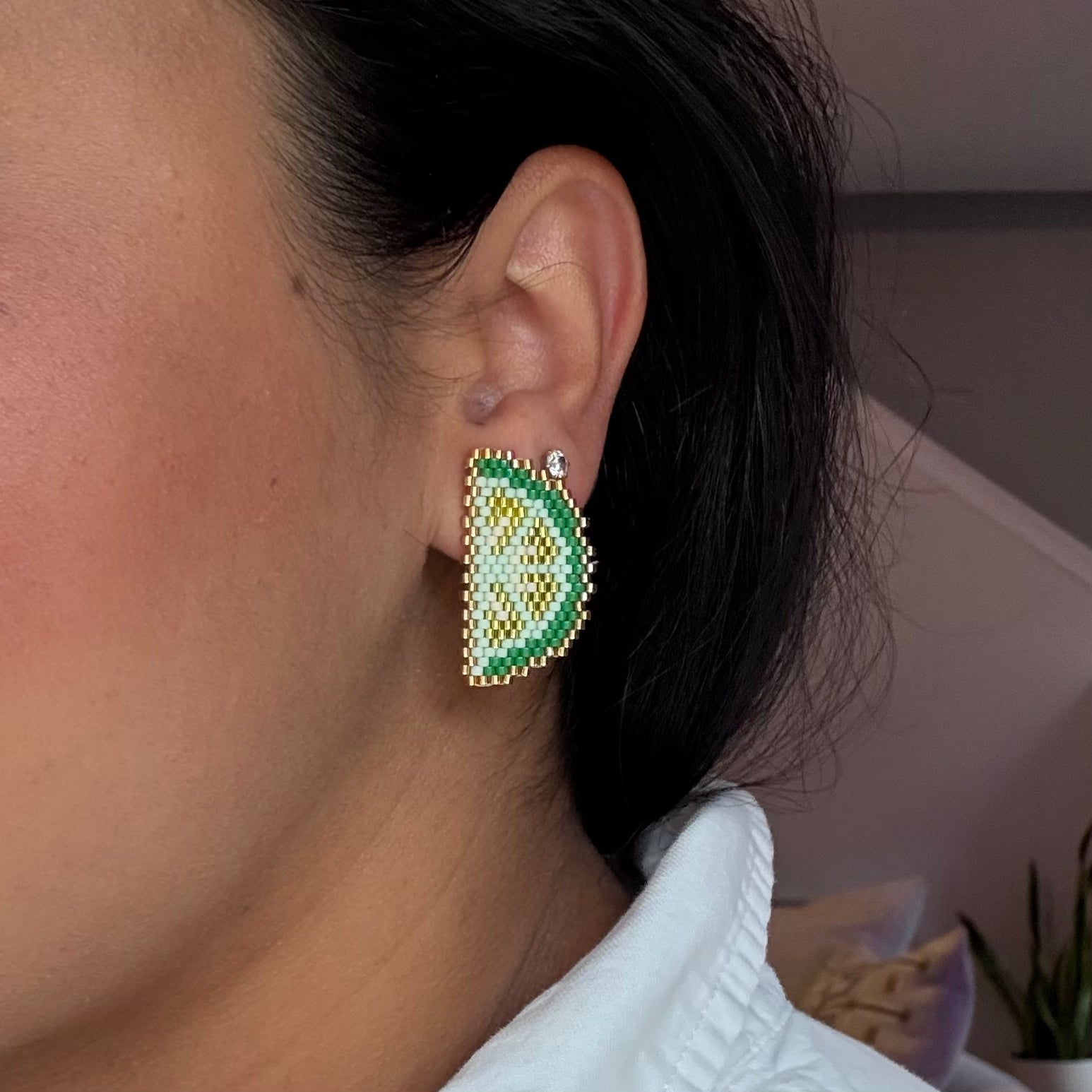 Lime Earring