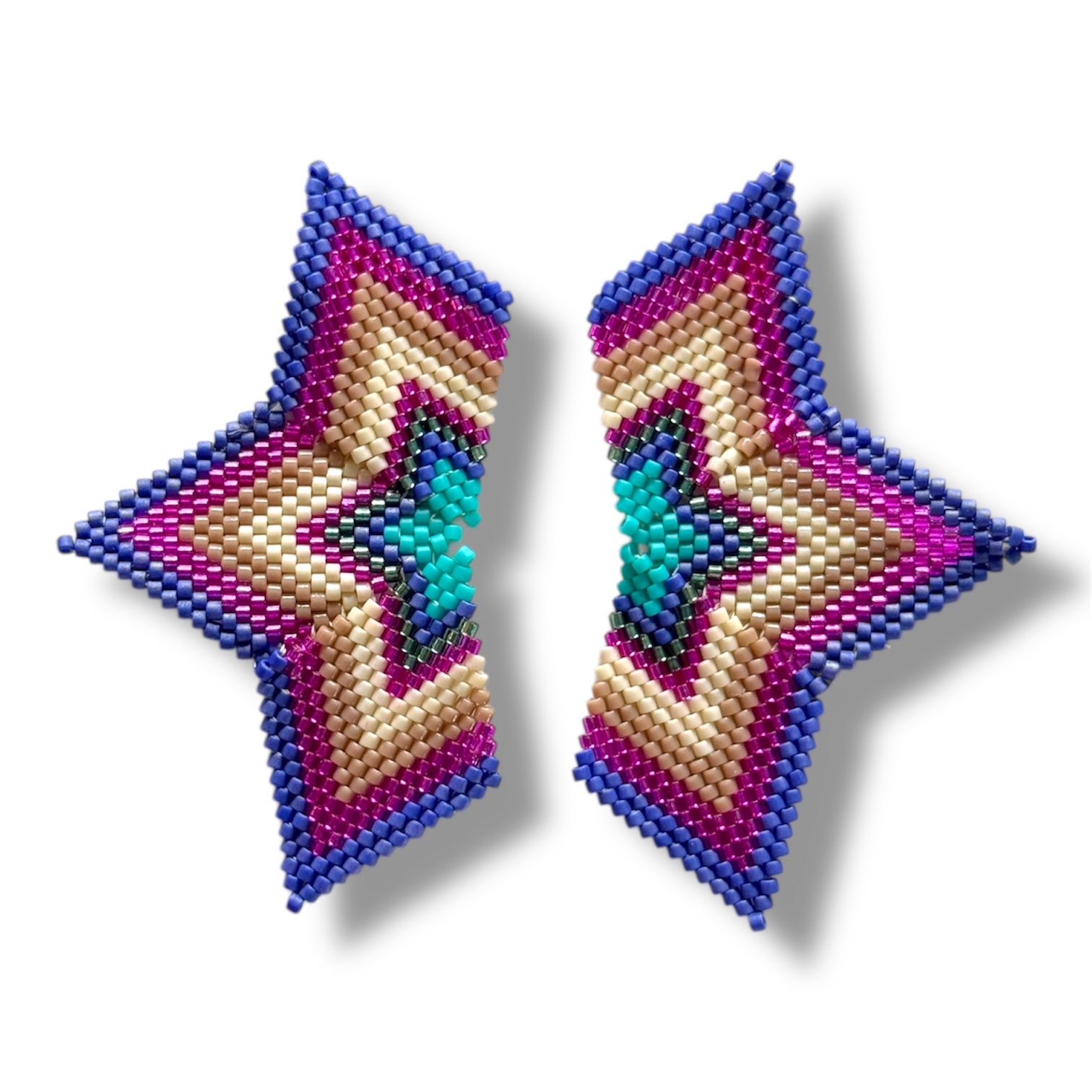 Dark Blue And Fuchsia Star
